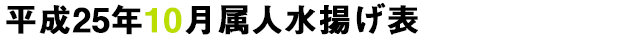 平成25年11月属人水揚げ表