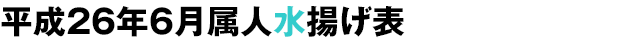 平成26年6月属人水揚げ表