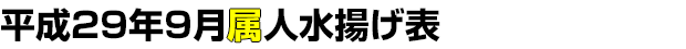 平成29年9月属人水揚げ表